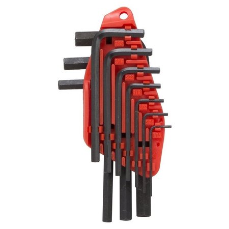 VULCAN Key Hex Set 10Pc Sae Short Arm TW-050-04